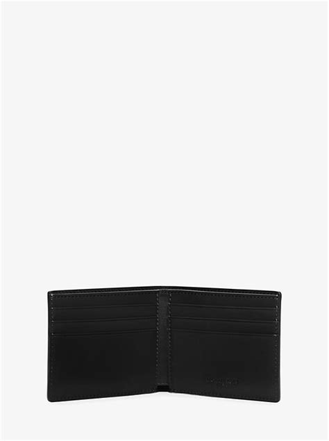 michael kors harrison slim leather billfold wallet|Harrison Crossgrain Leather Slim Billfold Wallet .